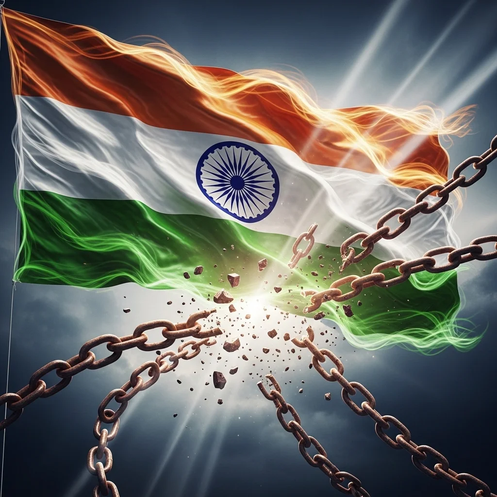 காந்தி தந்த சுதந்திரம் எங்கே? 🇮🇳 சமூக கவிதை தமிழ் | Freedom Kavithai Tamil 2026 சமூக கவிதை தமிழ் – freedom kavithai image India